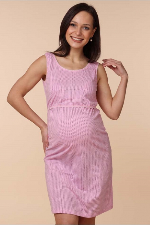 1-НМП 05401 Сорочка для беременных и кормящих розовый/лиловый