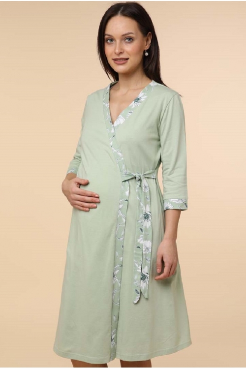 1-НМК 08520 Комплект для беременных и кормящих мам оливковый