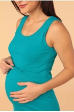 1-НМП 32928 Пижама для беременных и кормящих изумрудный 