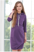 1-75505В Платье для беременных и кормящих женщин фиолетовый