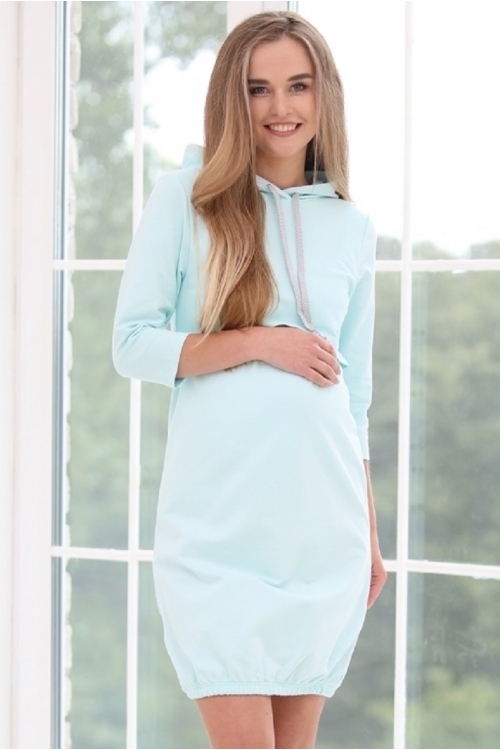 1-75505В Платье для беременных и кормящих женщин мятный 