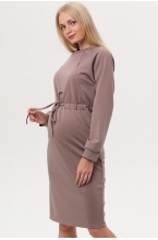 7ПТ108-30134 Платье для беременных и кормящих женщин кофейный